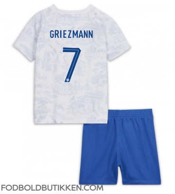 Frankrig Antoine Griezmann #7 Udebanetrøje Børn VM 2022 Kortærmet (+ Korte bukser)